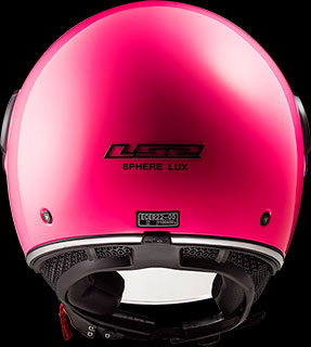 LS2  - Sphere Lux Single Mono - Glans Roze - Achteraanzicht